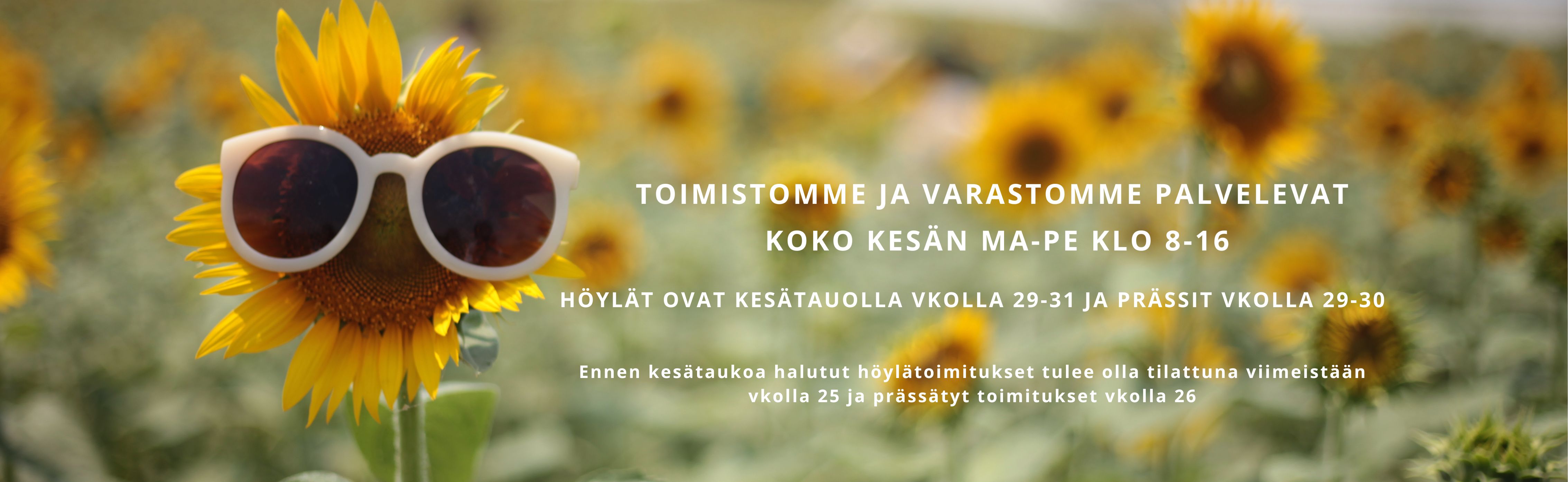 Kesän aukioloajat